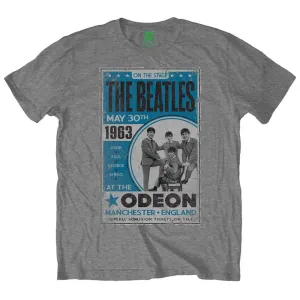 The Beatles tričko Odeon Poster Šedá S