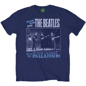 The Beatles tričko Palladium Modrá XL