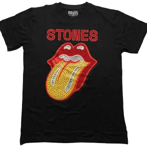 The Rolling Stones tričko Dia Tongue Čierna S