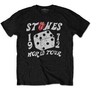 The Rolling Stones tričko Dice Tour '72 Čierna M #2115387