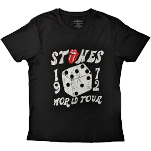 The Rolling Stones tričko Dice Tour '72 Čierna S