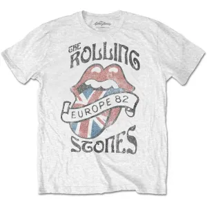 The Rolling Stones tričko Europe 82 Biela S