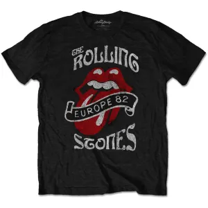 The Rolling Stones tričko Europe '82 Tour Čierna L