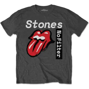 The Rolling Stones tričko No Filter Text Šedá S