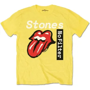 The Rolling Stones tričko No Filter Text Žltá XL