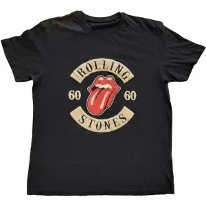 The Rolling Stones tričko Sixty Biker Tongue Čierna S