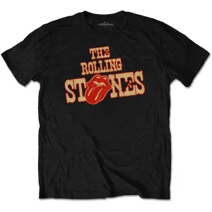 The Rolling Stones tričko Wild West Logo Čierna XL