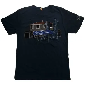 U2 tričko Cedar Wood Road Modrá XL