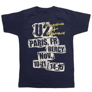 U2 tričko I+E Paris Event 2015 Modrá L