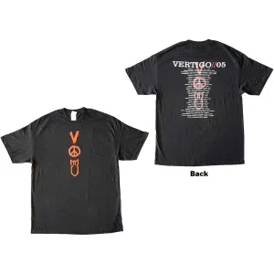 U2 tričko Vertigo Tour 2005 Symbols Čierna XL