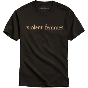 Violent Femmes tričko Salmon Pink Vintage Logo Čierna L