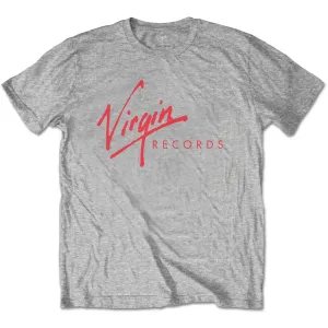 Virgin Records tričko Logo Šedá S