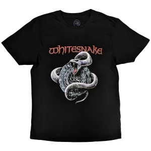 Whitesnake tričko Silver Snake Čierna S