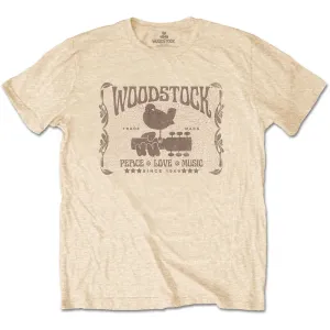 Woodstock tričko Since 1969 Žltá L