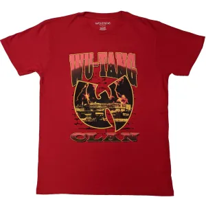 Wu-Tang Clan tričko Brick Wall Červená L