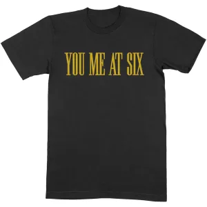 You Me At Six tričko Yellow Text Čierna XL