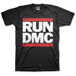 Run DMC Tričko Logo Unisex Black M