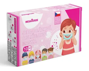 Detské zdravotnícke rúška na tvár - dievča 10ks
