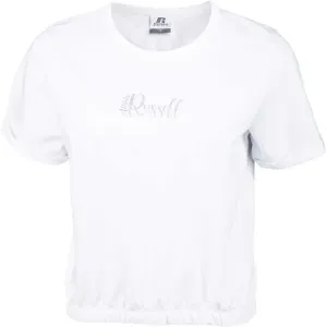 Russell Athletic CROPPED TOP Dámske tričko, biela, veľkosť M
