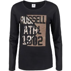 Russell Athletic L/S CREWNECK TEE SHIRT Dámske tričko, čierna, veľkosť #473967