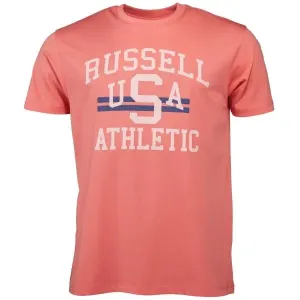 Russell Athletic T-SHIRT M Pánske tričko, lososová, veľkosť