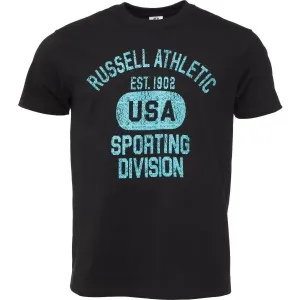 Čierne tričká Russell Athletic