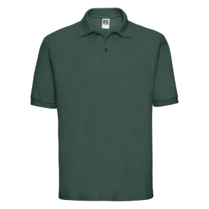 Men's Green Polycotton Polo Shirt Russell #8280747
