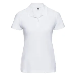 Women's white cotton polo shirt Ultimate Russell #8288000