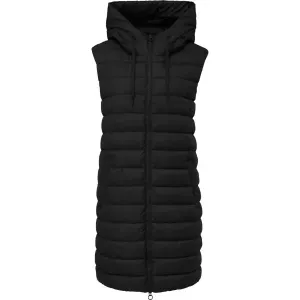 s.Oliver RL OUTDOOR WAISTCOAT Prešívaná vesta s kapucňou, čierna, veľkosť #8041115