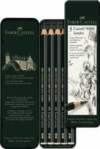 Ceruzky CASTELL 9000 Jumbo/5 - plech (Faber Castel - Grafitové ceruzky)