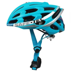 Smart helma SafeTec TYR 2, S, LED smerovka, bluetooth, modrá