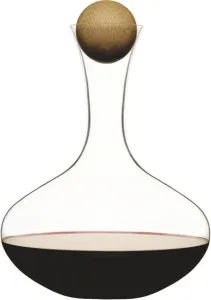 Karafa s drevenou guličkou SAGAFORM Ovak Oak, červené víno, 2L