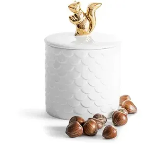 SAGAFORM Dóza porcelánová Winter Squirrel 5017703, 450 ml