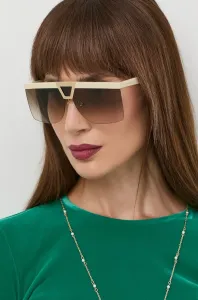 Slnečné okuliare Saint Laurent dámske, béžová farba #4699142