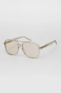 Slnečné okuliare Saint Laurent dámske, priehľadná farba #4739958