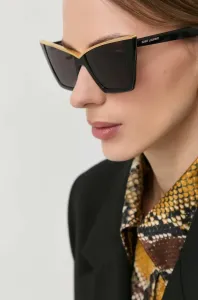 Slnečné okuliare Saint Laurent dámske, čierna farba #4538979
