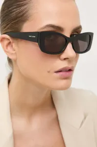 Slnečné okuliare Saint Laurent dámske, čierna farba #6786597