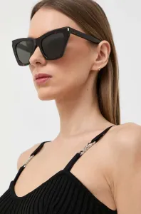 Slnečné okuliare Saint Laurent dámske, hnedá farba #5174095