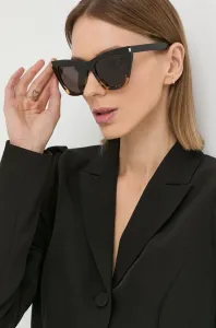 Slnečné okuliare Saint Laurent dámske, hnedá farba #257600