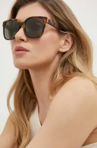 Slnečné okuliare Saint Laurent dámske, hnedá farba #8495887