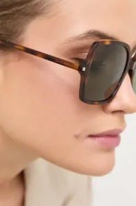 Slnečné okuliare Saint Laurent dámske, hnedá farba #8737092