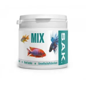 SAK mix krmivo pre akváriové ryby - vločky, 150 ml