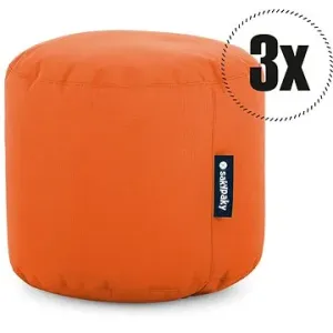 SakyPaky 3× taburetka oranžová
