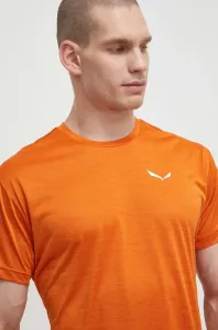 Športové tričko Salewa Puez Melange oranžová farba, melanžové, 00-0000026537