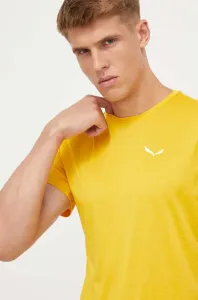 Športové tričko Salewa Puez Melange žltá farba, melanžové, 00-0000026537