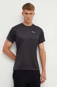Športové tričko Salewa Puez Melange čierna farba, melanžové, 00-0000026537