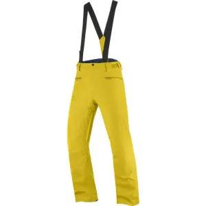 Salomon STANCE PANT M Pánske lyžiarske nohavice, žltá, veľkosť M