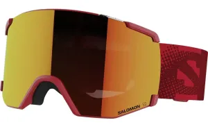 Salomon S/VIEW Unisex lyžiarske okuliare, červená, veľkosť