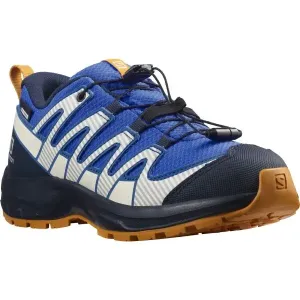 Salomon XA PRO V8 CSWP J Detská outdoorová  obuv, modrá, veľkosť #4802237
