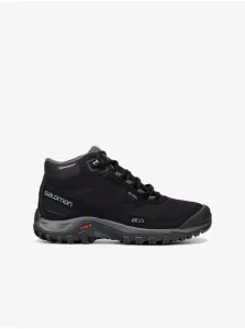 Salomon Pánske outdoorové topánky Shelter CSWP Black/Ebony/Black 44 2/3